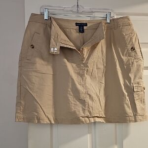 Karen Scott Tan Cargo Skort